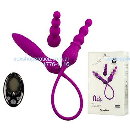 Vibrador doble aterciopelado USB